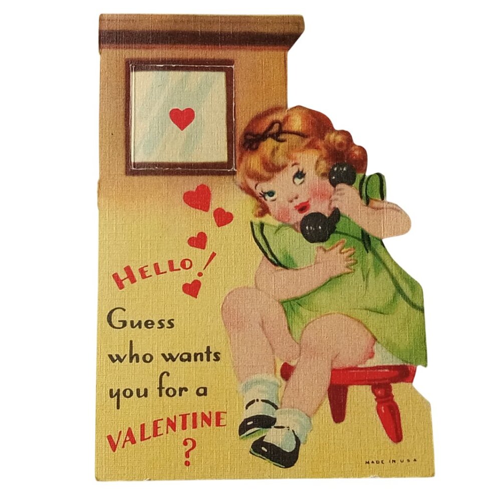 Vintage Cute Pop Out Window Card